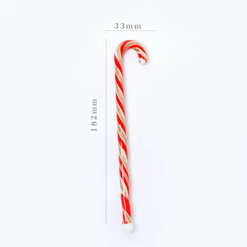 Colorful christmas long handle candy cane glass stirring stick kitchen