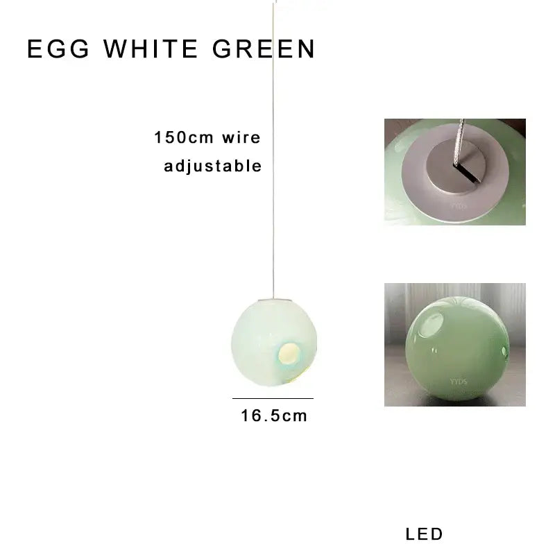 Colorful glaze glass pendant lights nursery bubble glass decor