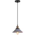 Colorful industrial loft pendant light kitchen cone lamp brass finish