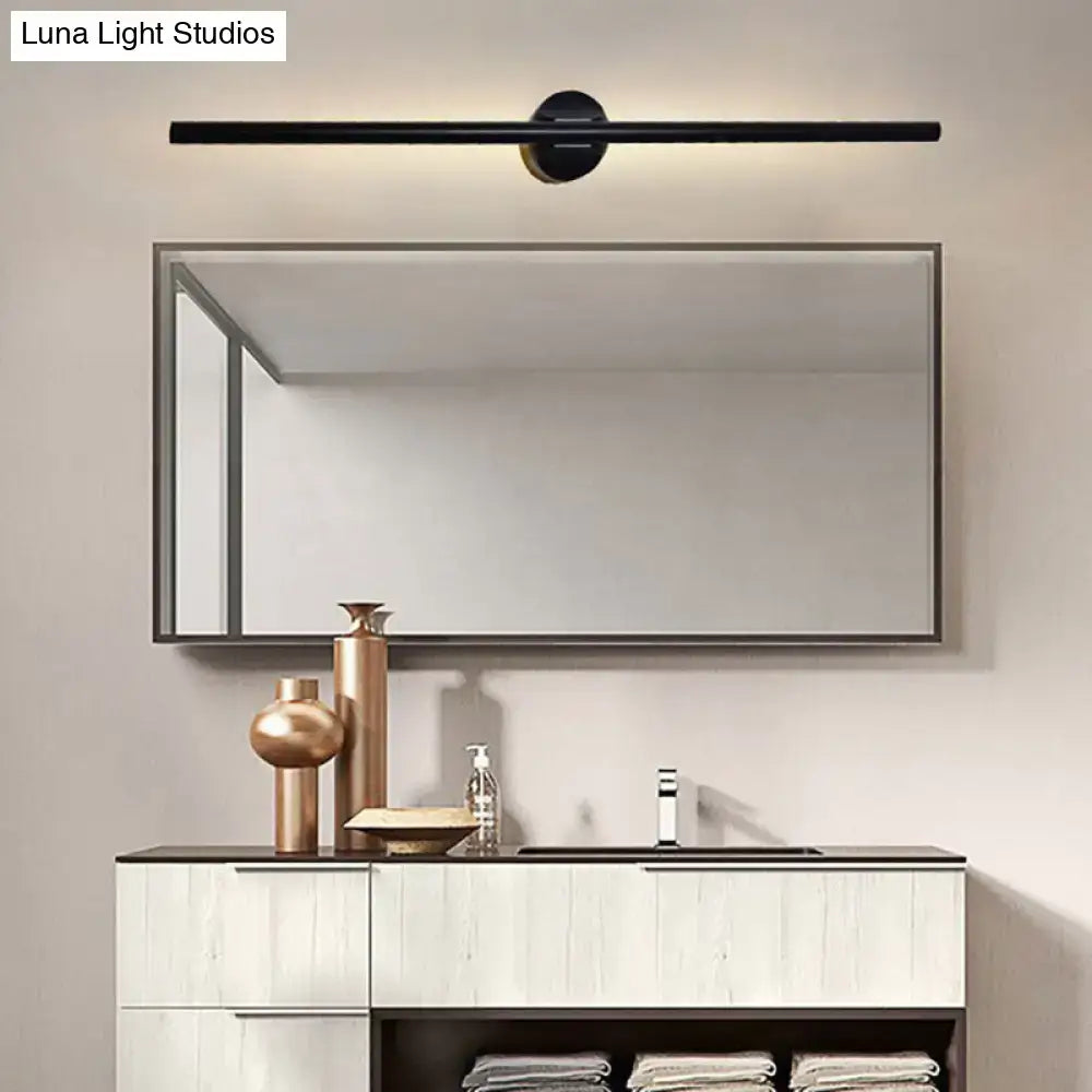 Contemporary black slim wall light – bedroom natural light fixture