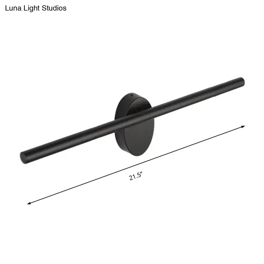 Contemporary black slim wall light – bedroom natural light fixture