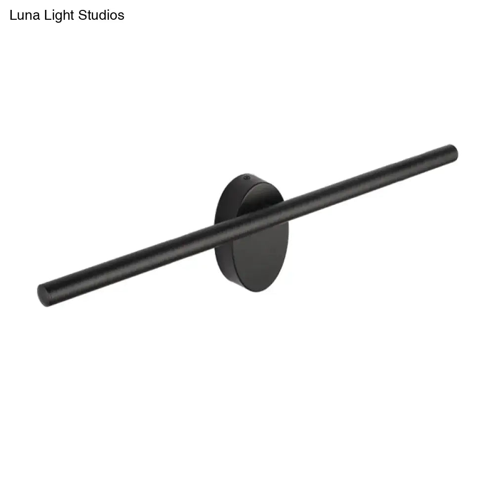 Contemporary black slim wall light – bedroom natural light fixture
