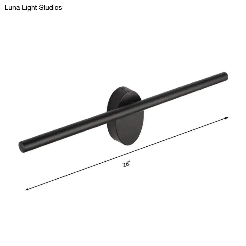 Contemporary black slim wall light – bedroom natural light fixture