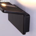Contemporary black & white slatted led wall lamp – living room sconce