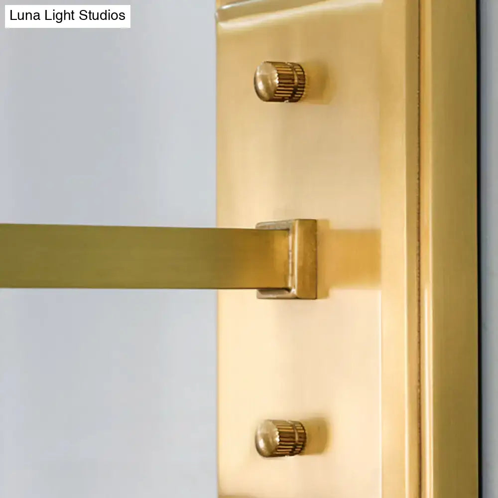 Contemporary brass water glass wall sconce bedroom bedside light