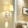 Contemporary chrome led light fixture with spot light bedroom sconce