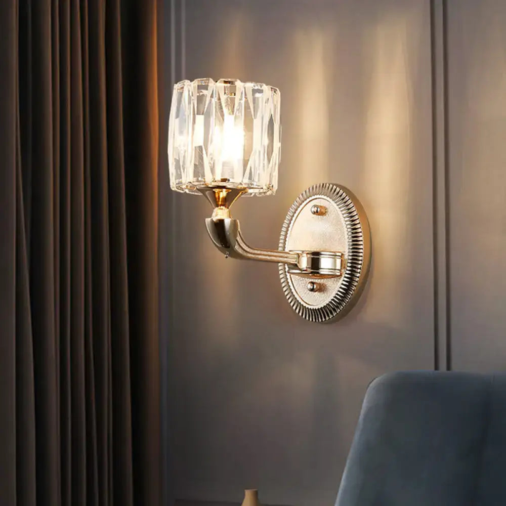 Contemporary gold crystal wall lamp living room light type
