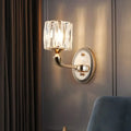 Contemporary gold crystal wall lamp living room light type