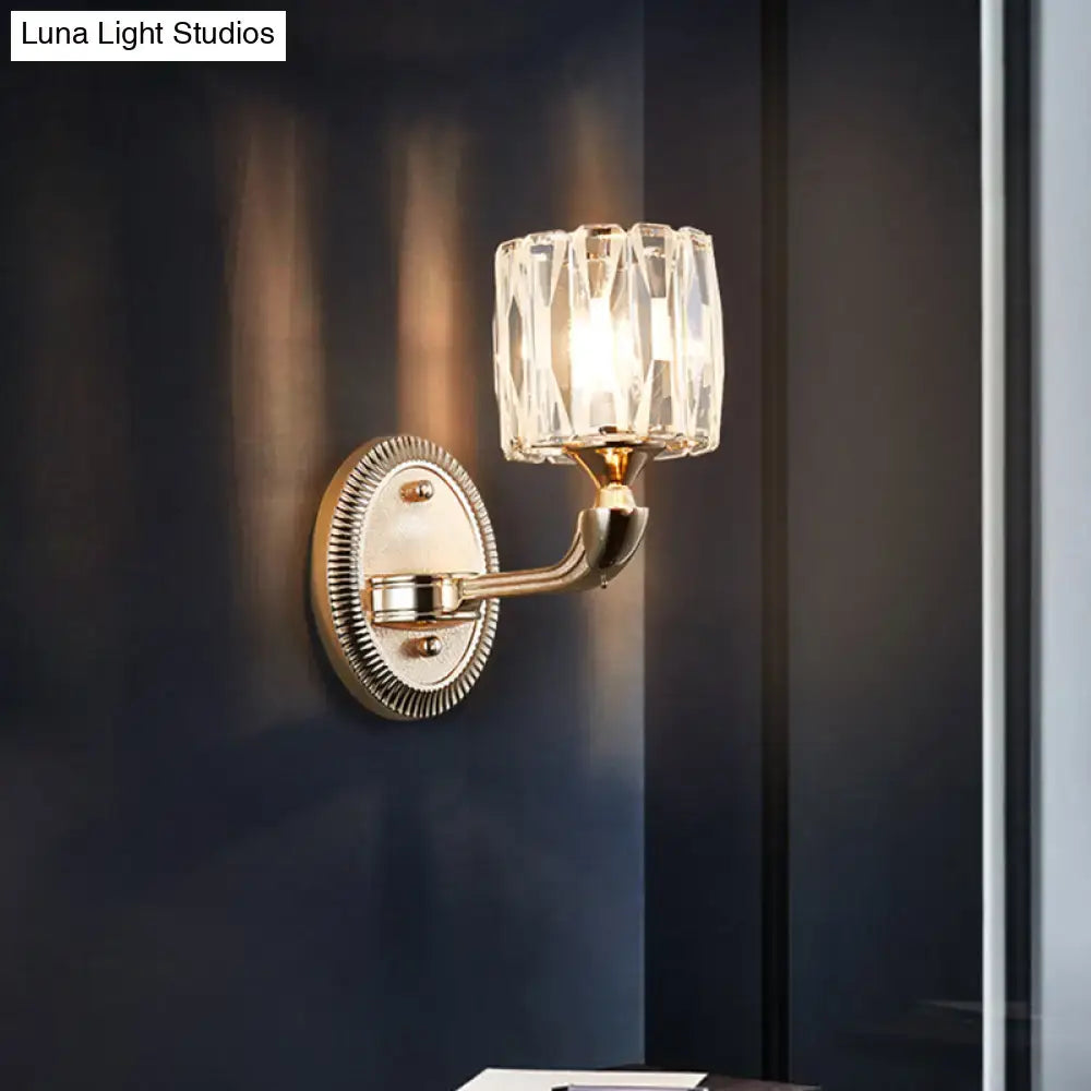 Contemporary gold crystal wall lamp living room light type