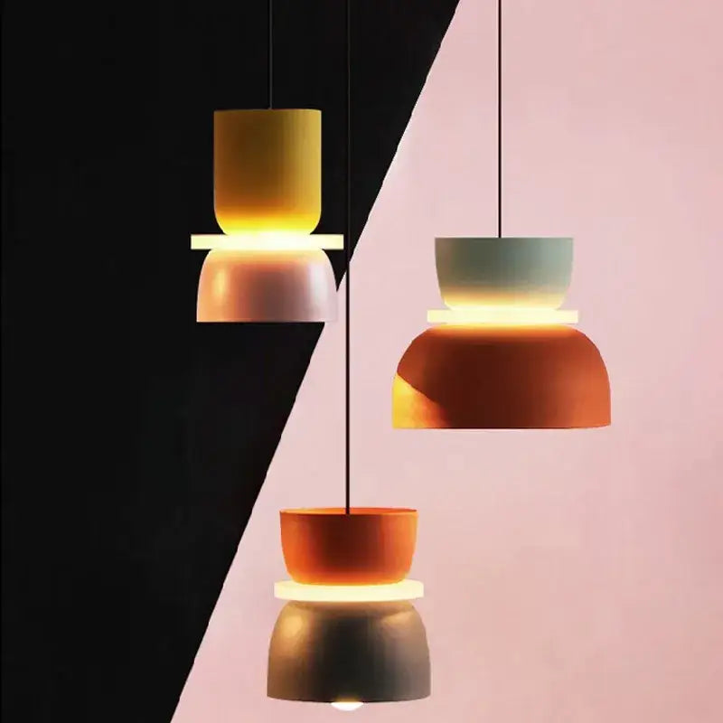 Contemporary led lustre pendant lamp – living room colorful lighting