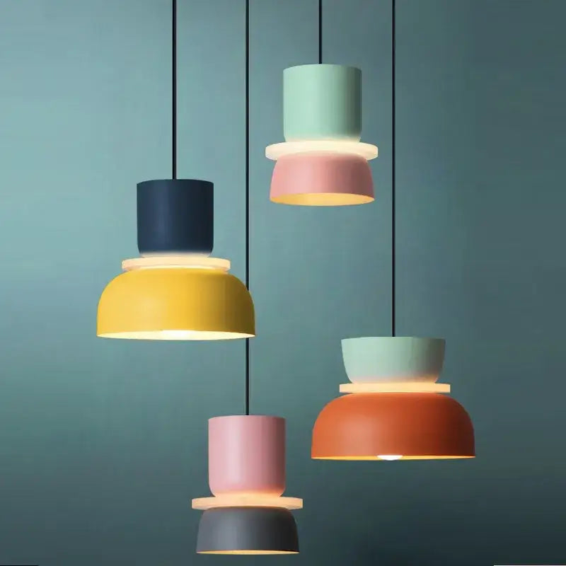 Contemporary led lustre pendant lamp – living room colorful lighting