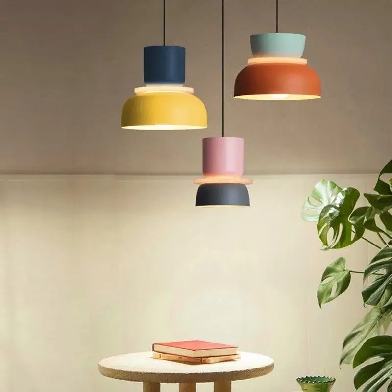 Contemporary led lustre pendant lamp – living room colorful lighting