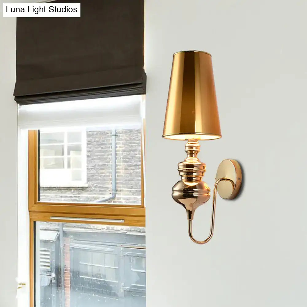 Contemporary matte black wall mount light bedroom fabric sconce