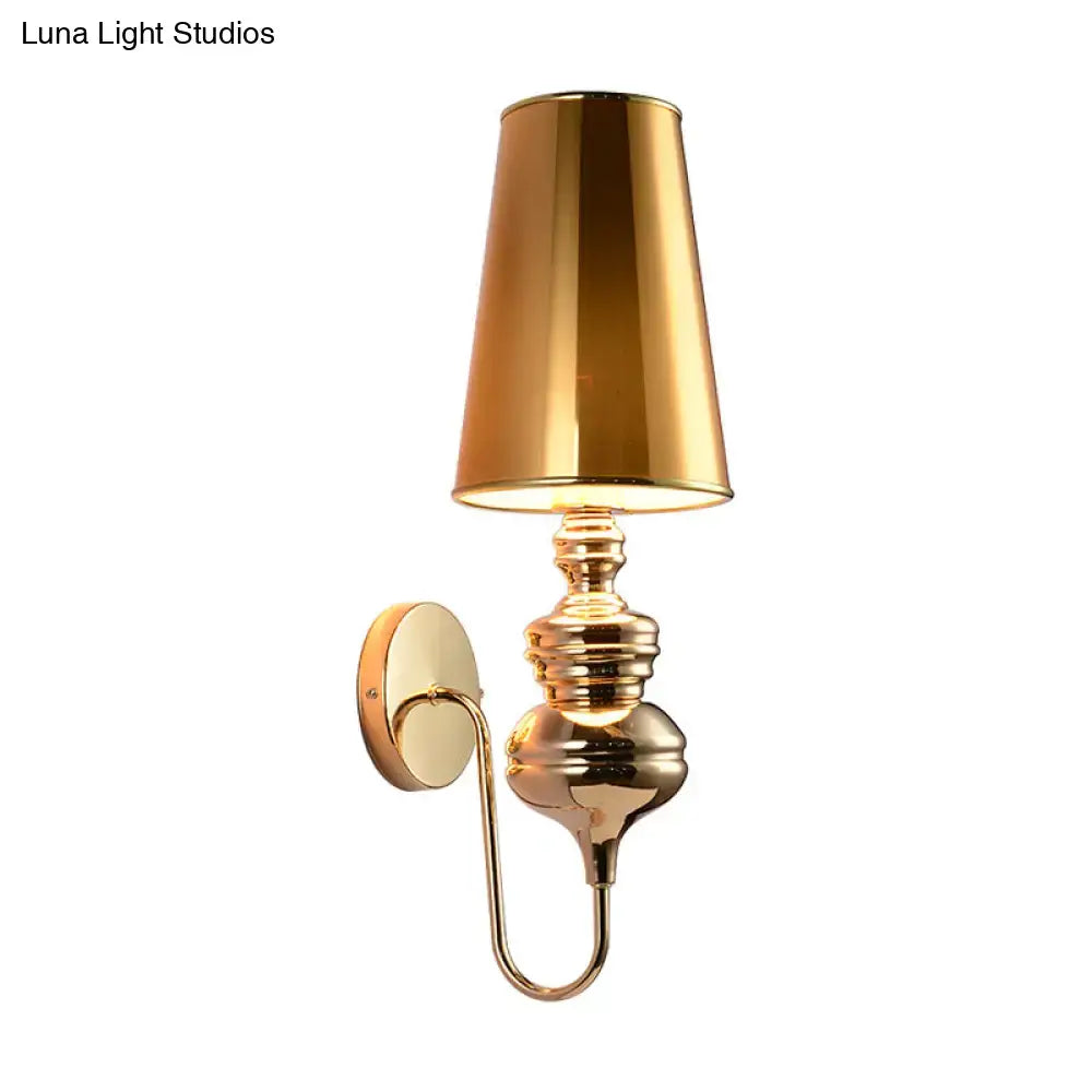 Contemporary matte black wall mount light bedroom fabric sconce