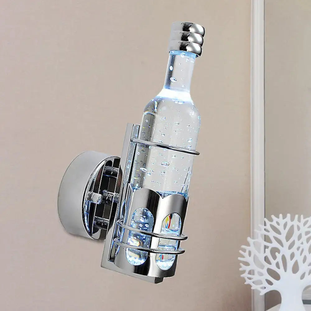Contemporary purple crystal wall light – bar floating bubble lamp