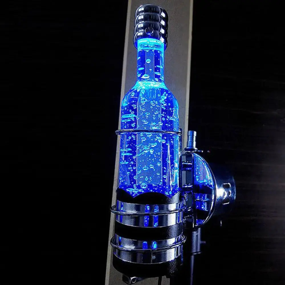 Contemporary purple crystal wall light – bar floating bubble lamp