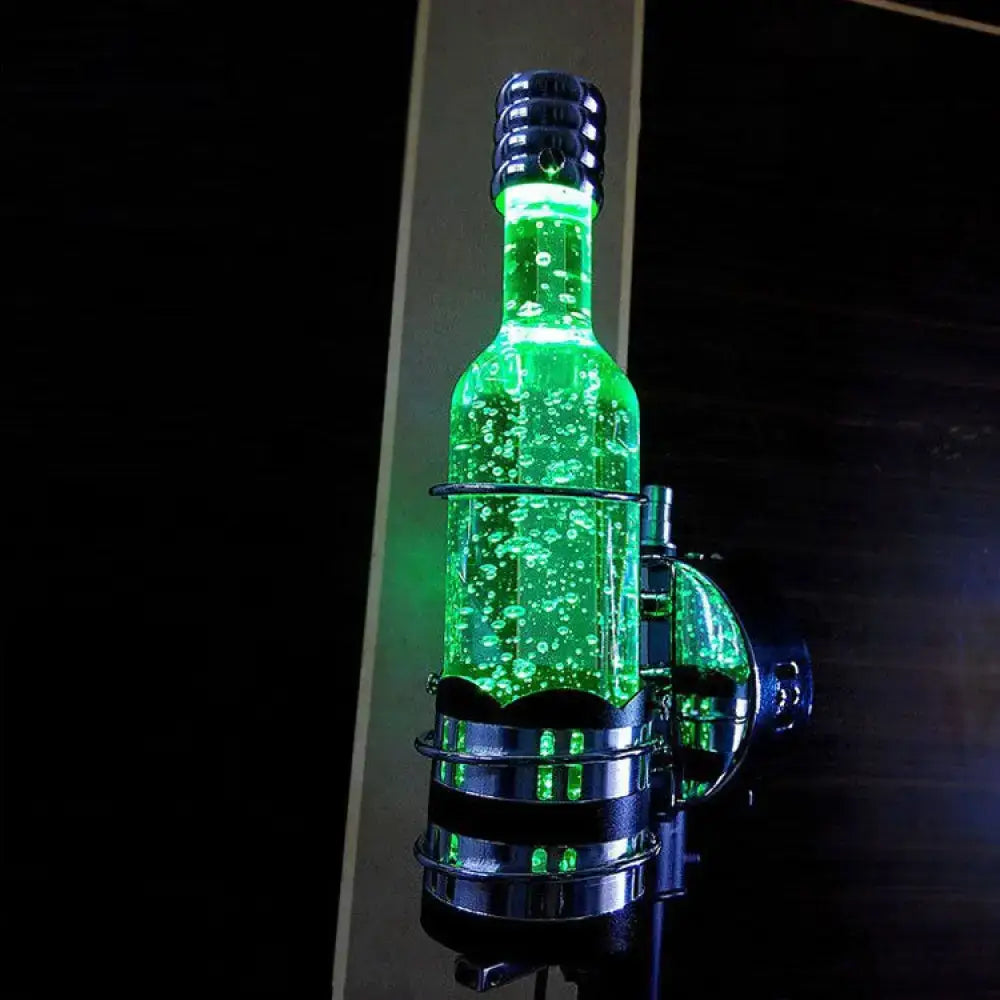 Contemporary purple crystal wall light – bar floating bubble lamp