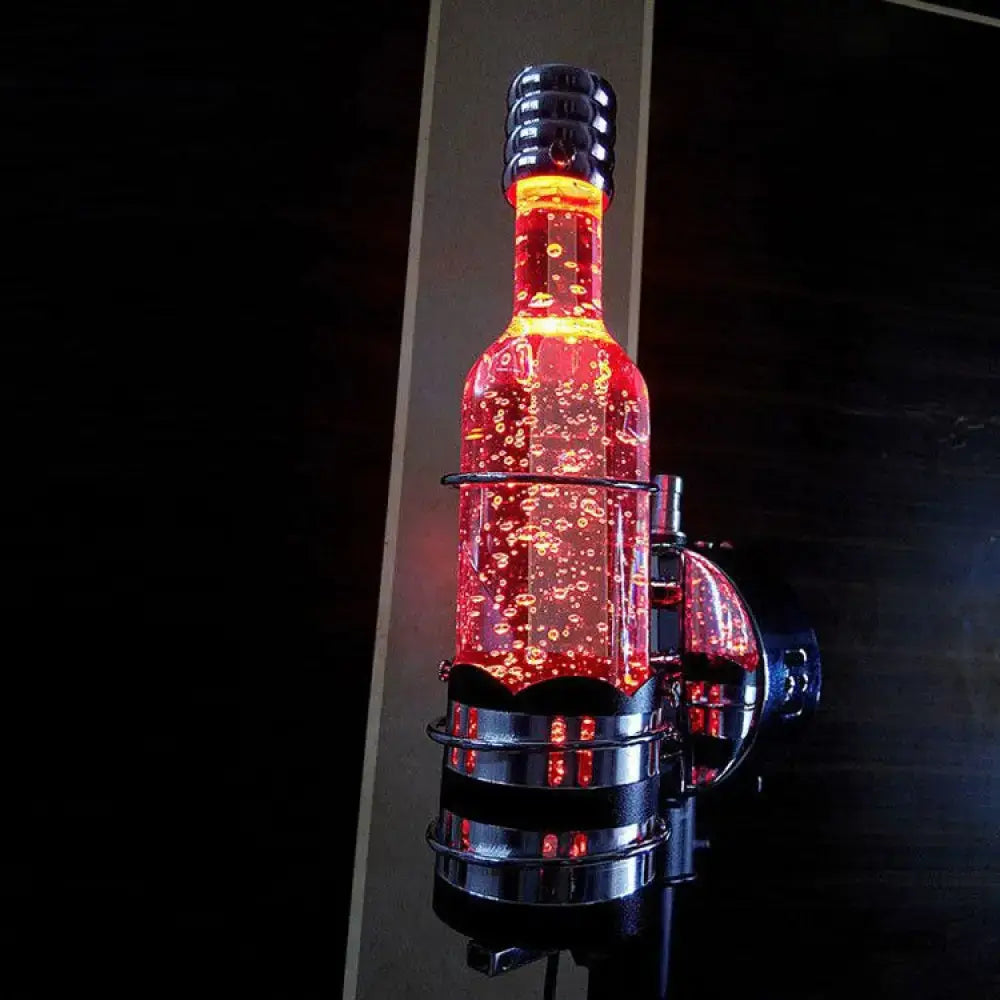 Contemporary purple crystal wall light – bar floating bubble lamp
