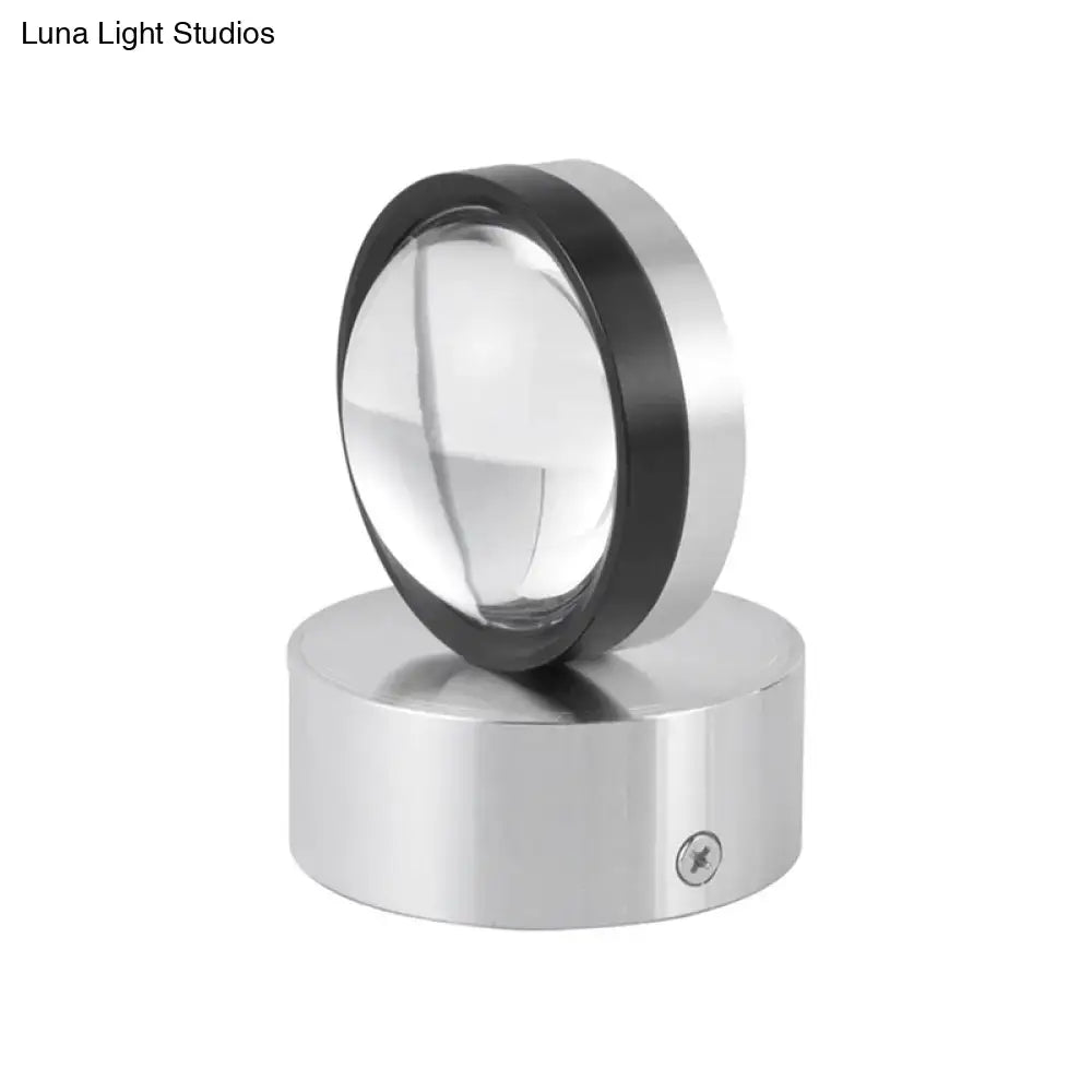 Contemporary silver & black led wall lamp dining room 110v-240v