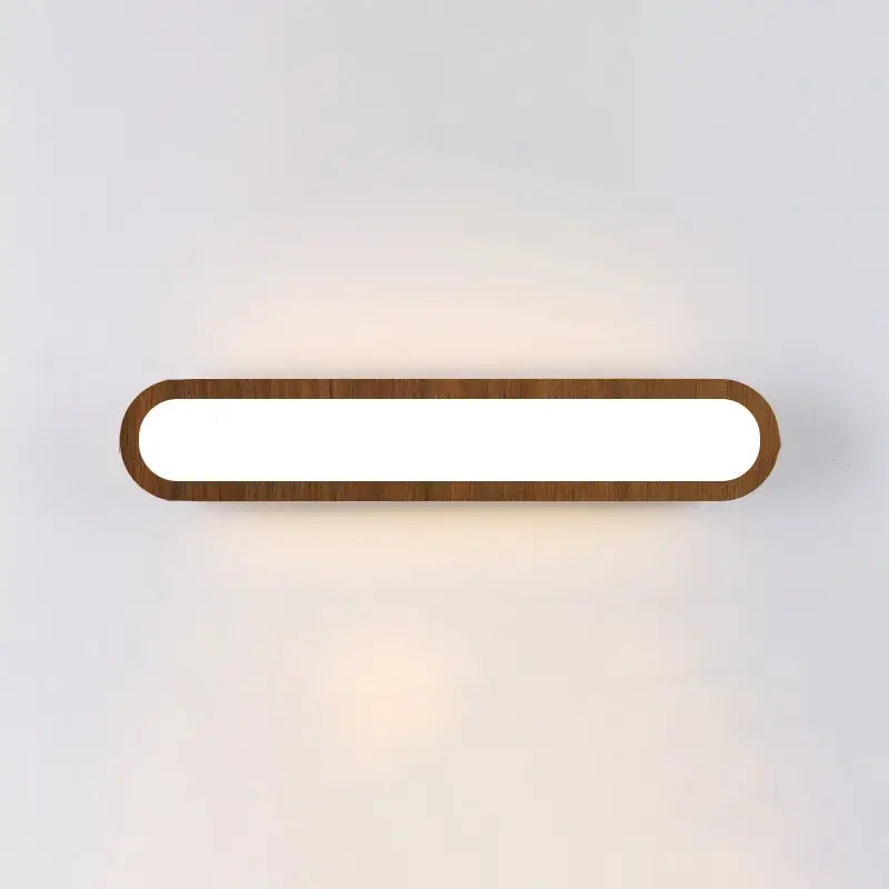 Contemporary wood led sconce vanity light for bedroom