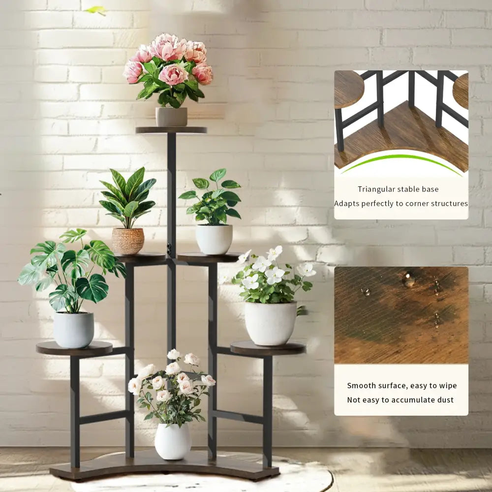Corner Plant Stand 6-tier Display