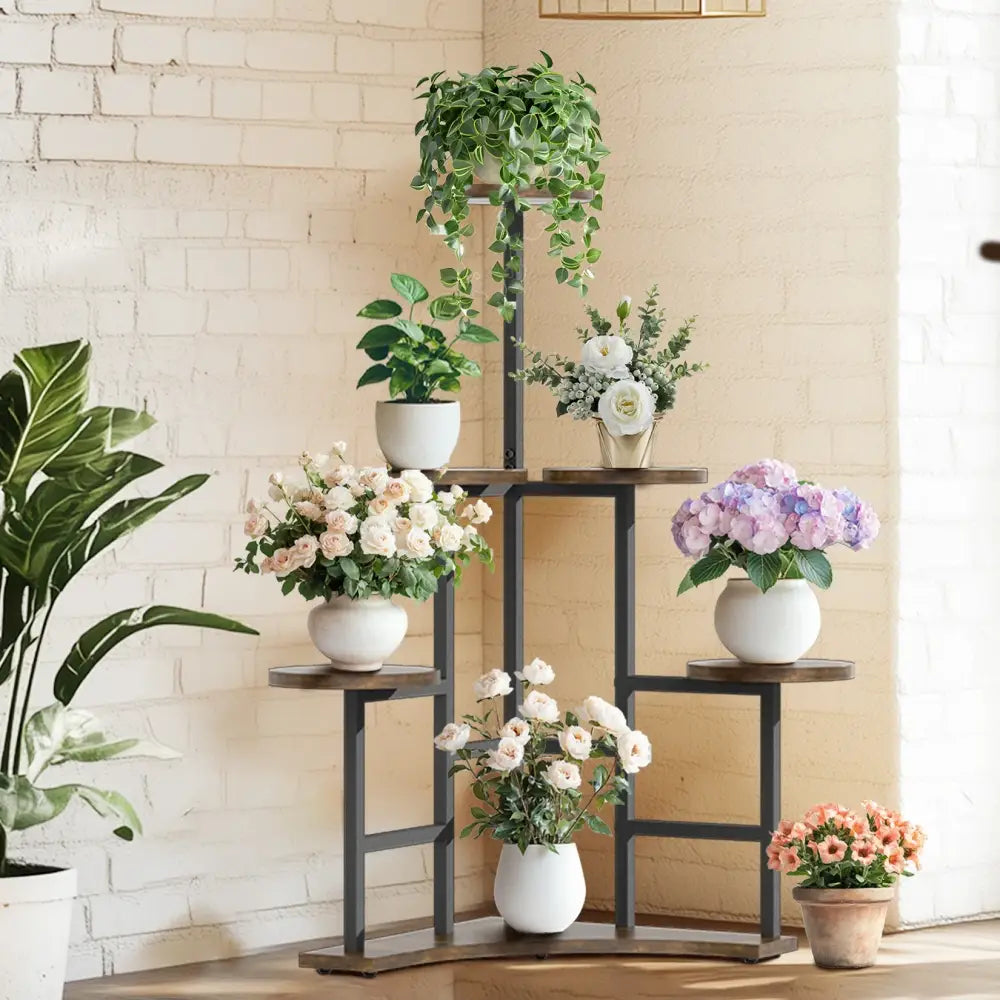Corner Plant Stand 6-tier Display