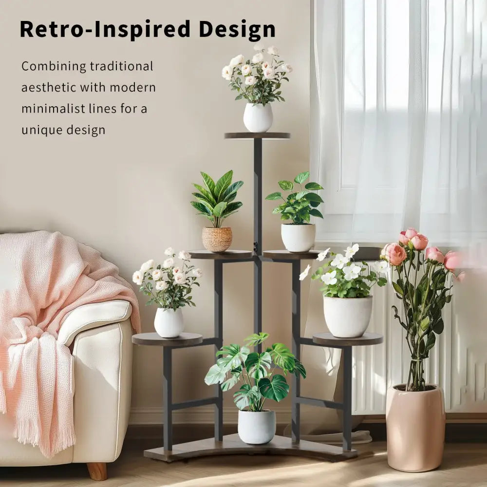Corner Plant Stand 6-tier Display