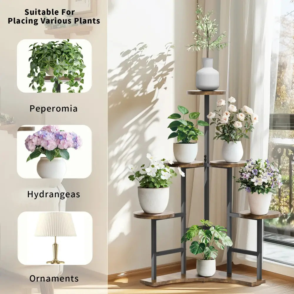 Corner Plant Stand 6-tier Display