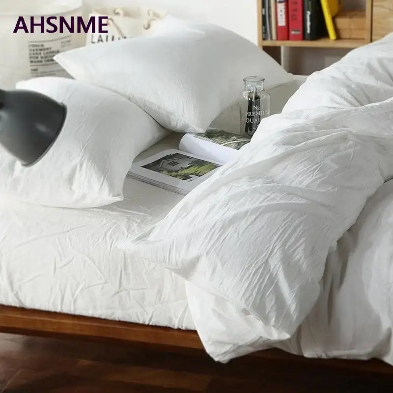 Cotton Duvet Cover Set White