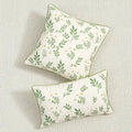 Country floral embroidered cushion cover living room dragonfly pillow