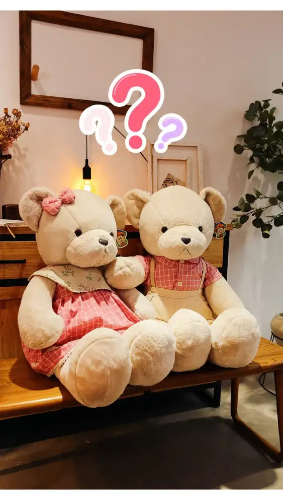 Couple Bear Plush Toy 80cm Gift