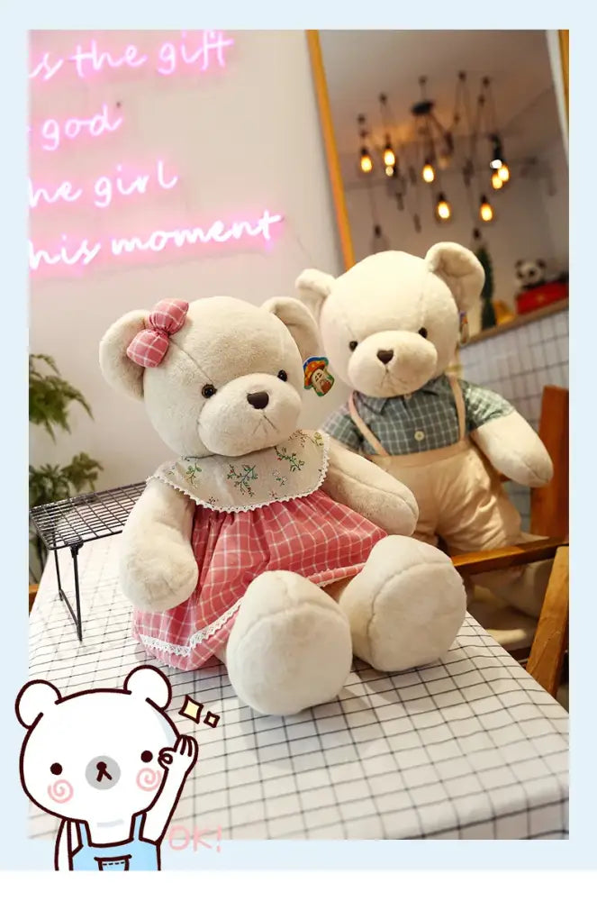 Couple Bear Plush Toy 80cm Gift