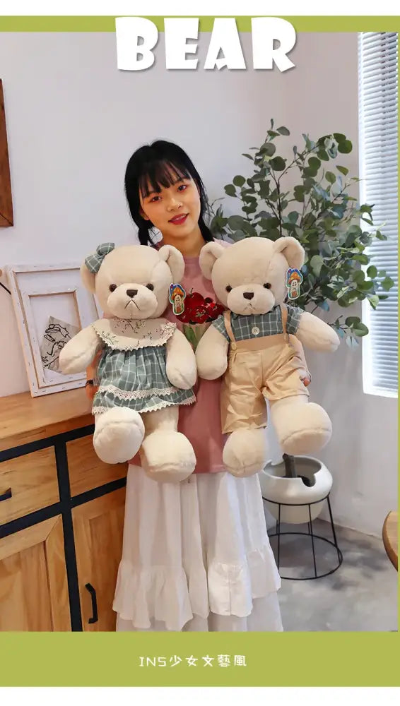 Couple Bear Plush Toy 80cm Gift