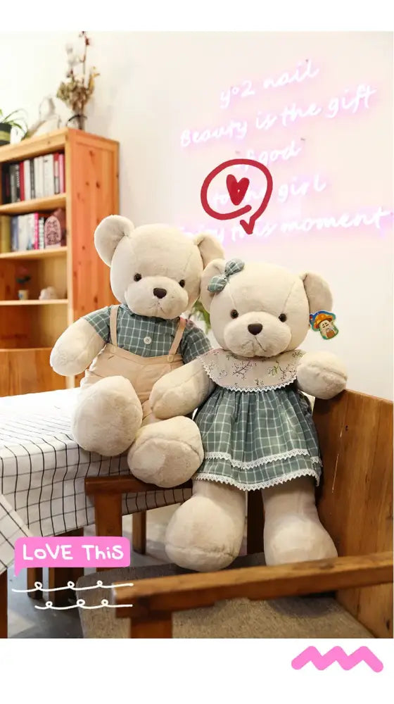 Couple Bear Plush Toy 80cm Gift