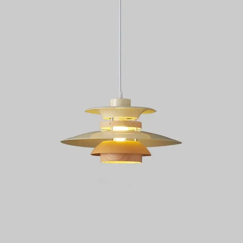 Cream and amber umbrella shape pendant light living room chandelier