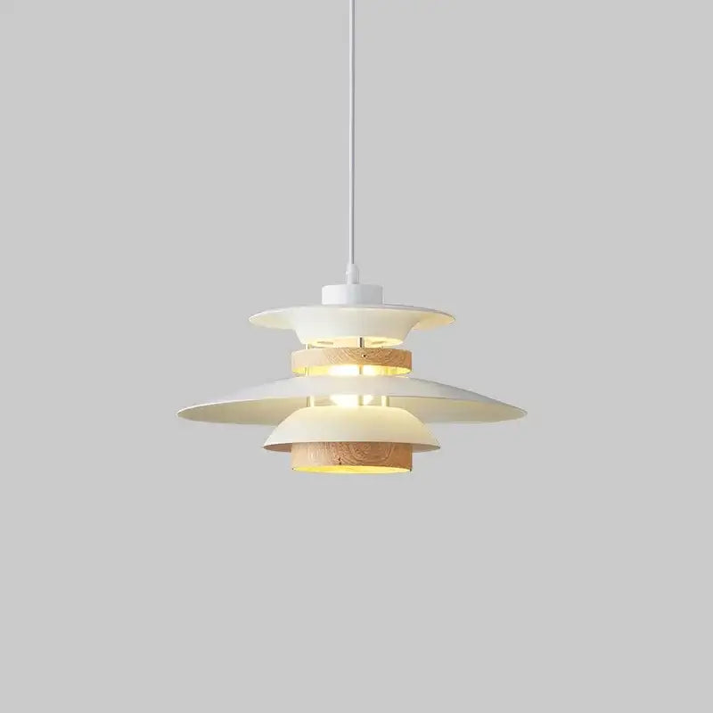 Cream and amber umbrella shape pendant light living room chandelier