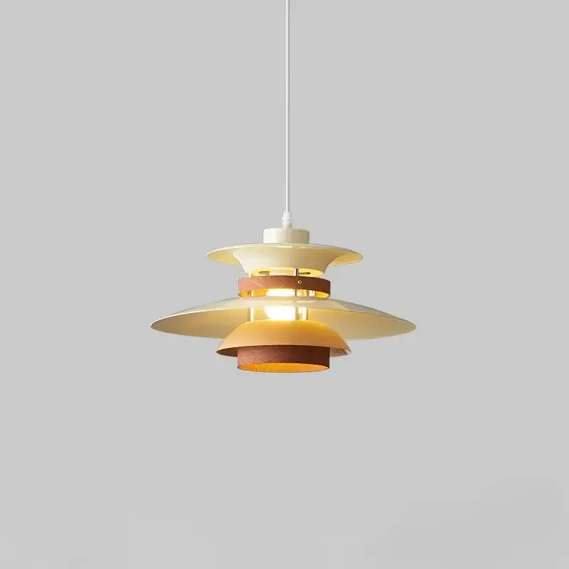Cream and amber umbrella shape pendant light living room chandelier