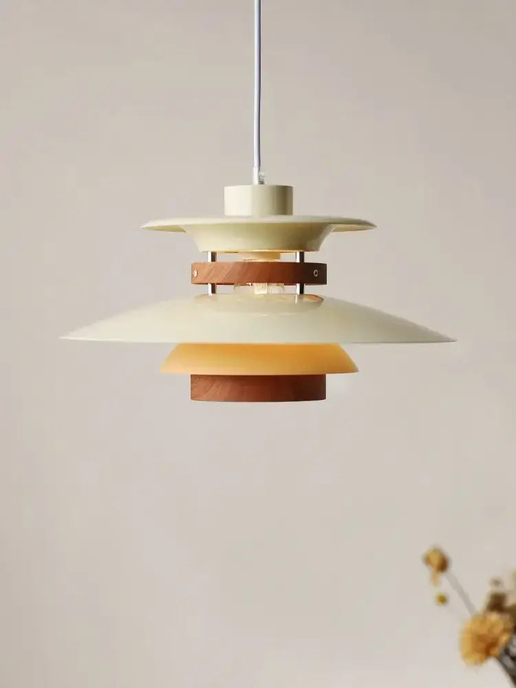 Cream and amber umbrella shape pendant light living room chandelier