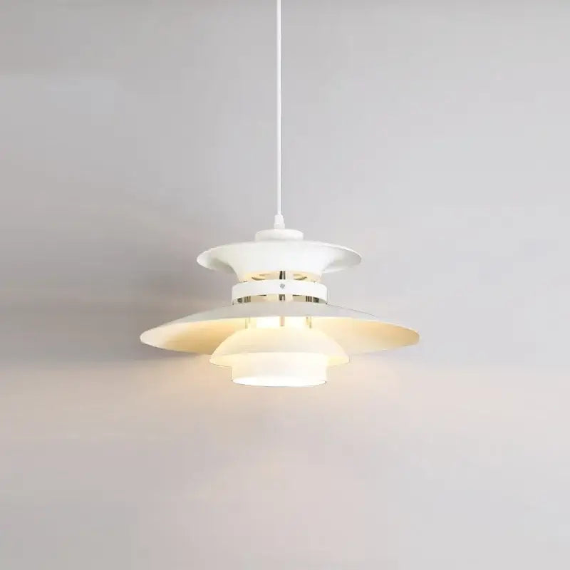 Cream and amber umbrella shape pendant light living room chandelier