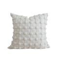 Cream bubble plaid cushion cover living room textured pillow case