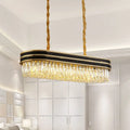 Crystal Pendant Island Light Black Gold