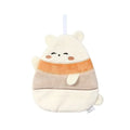 Cute cartoon animal coral fleece hand towel for kitchen and bathroom