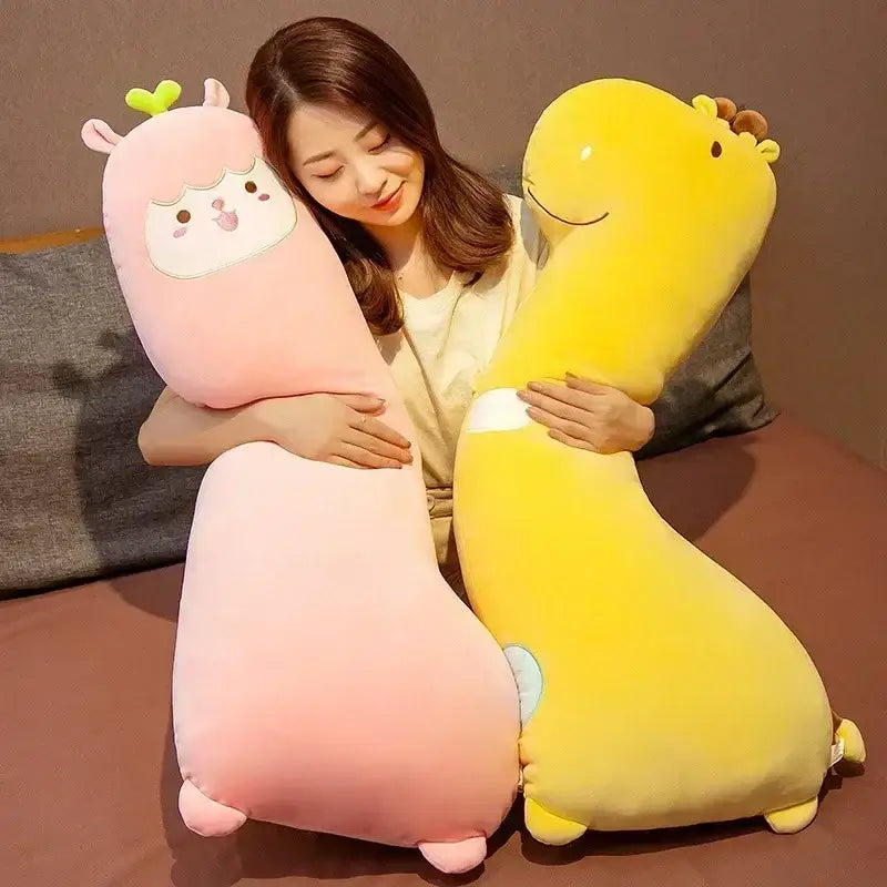 Cute green dinosaur animal sleep body pillow bedroom decor gift
