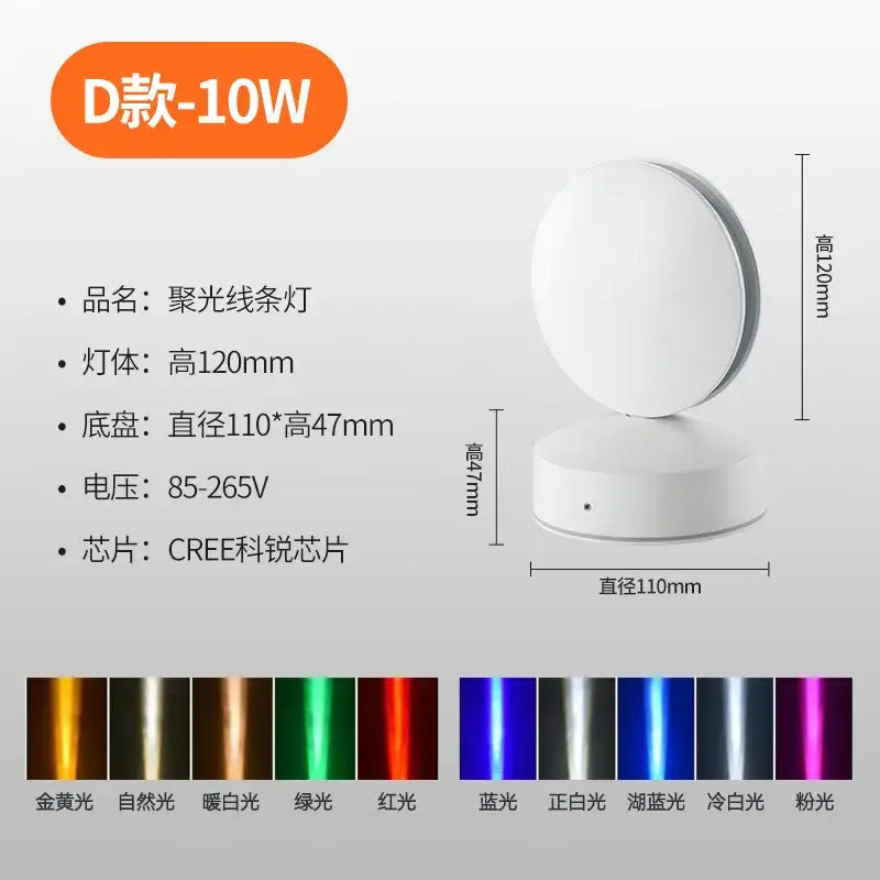 DecorBites™ 10W LED Spotlight for Hotel KTV Corridors and Door Frames