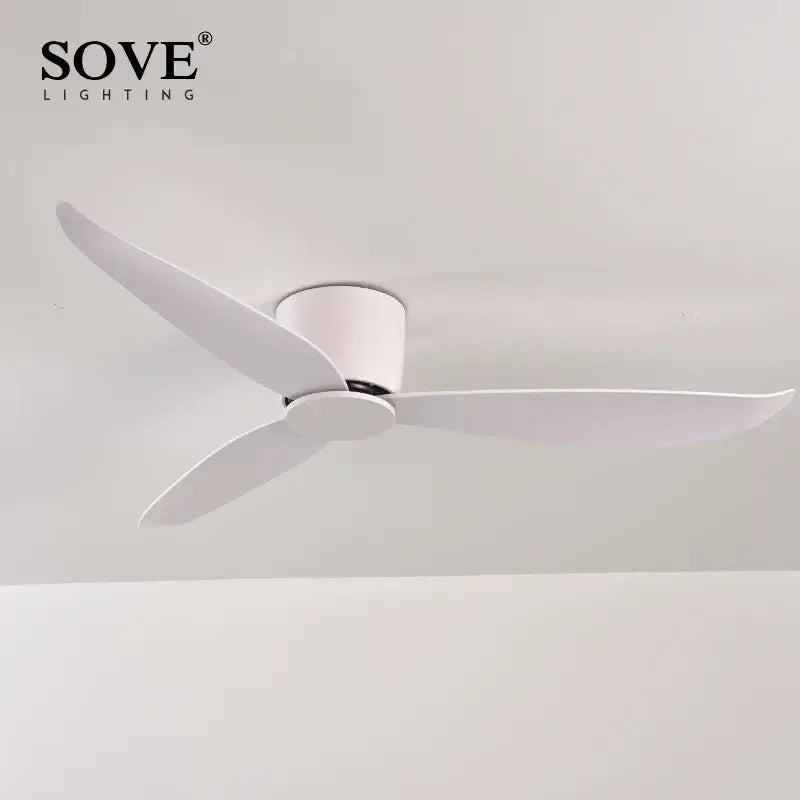 DecorBites™ 17cm White DC Ceiling Fan with Remote Control - Simple and Ultra Thin