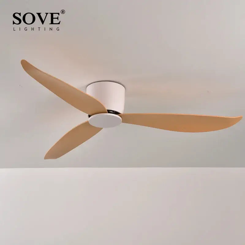 DecorBites™ 17cm White DC Ceiling Fan with Remote Control - Simple and Ultra Thin