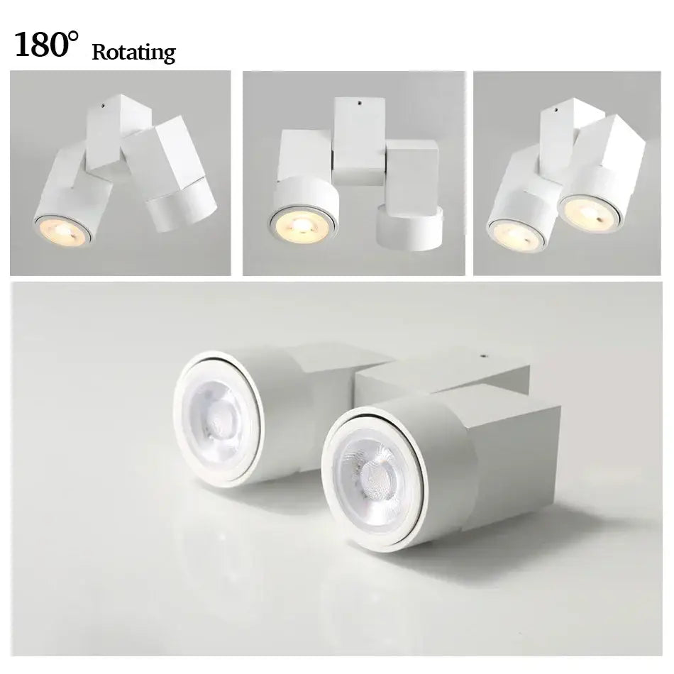 DecorBites™ 180 Adjustable LED GU10 Downlight Surface Mount Spotlight