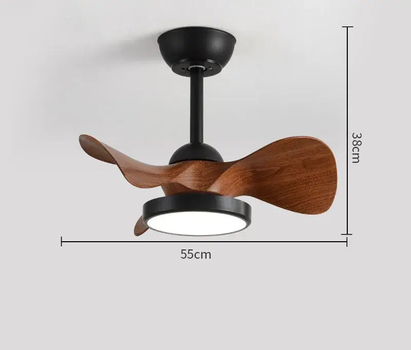 DecorBites™ 22" Children Room LED Ceiling Fan Light Remote Control Small Fan Lamp