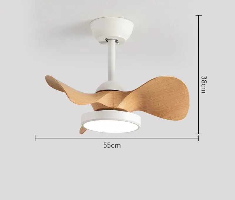 DecorBites™ 22" Children Room LED Ceiling Fan Light Remote Control Small Fan Lamp