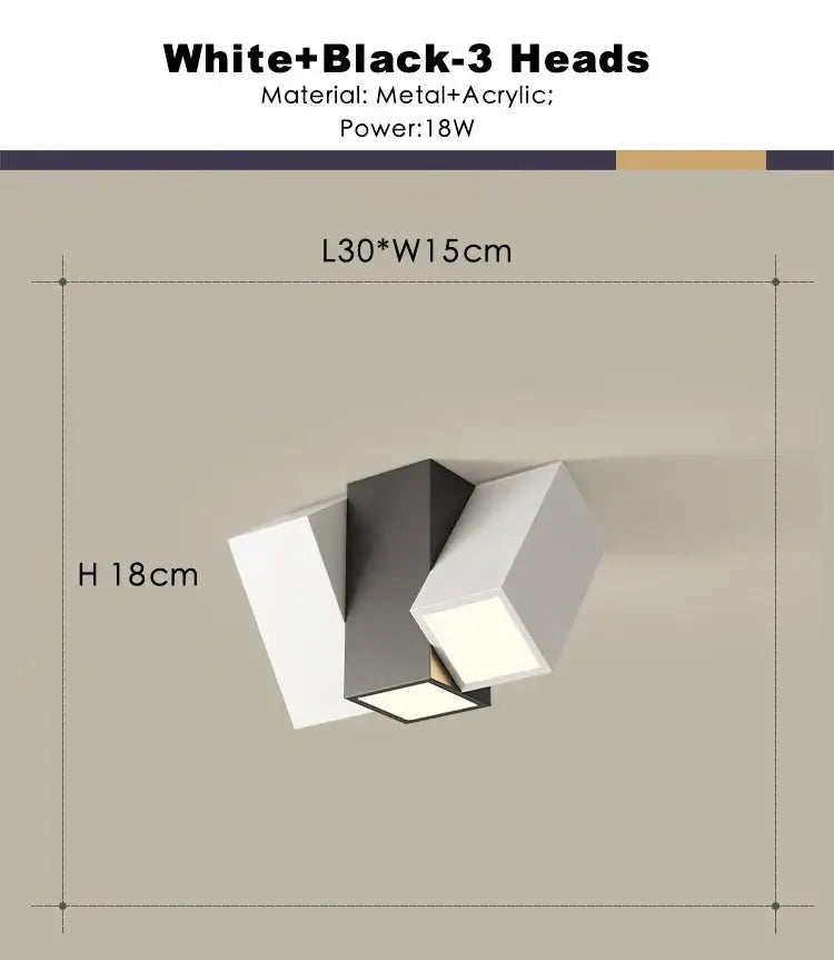 DecorBites™ 22W Dimmable Square LED Ceiling Spot Light for Indoor Lighting